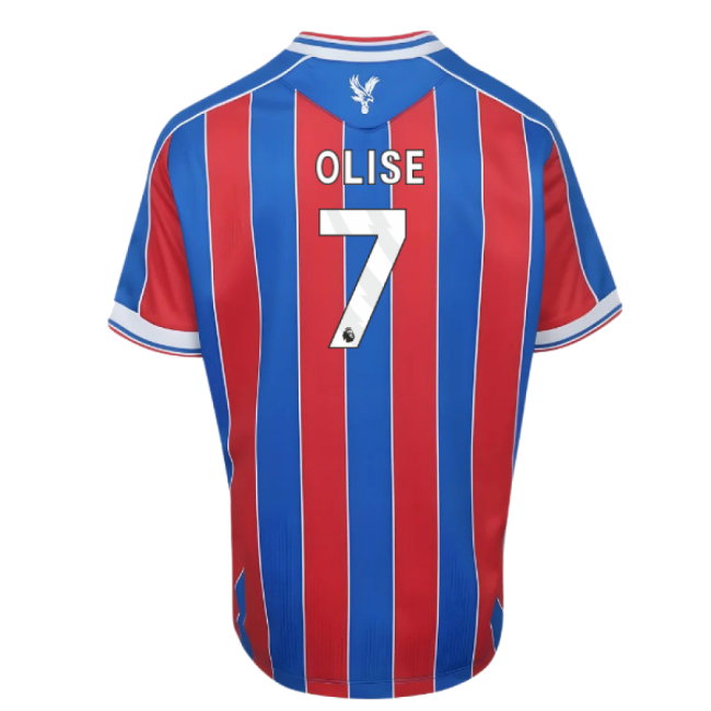 2025-2026 Crystal Palace Home Shirt (Kids) (Olise 7)-SoccerKits Hub | Buy Soccer Jerseys Online